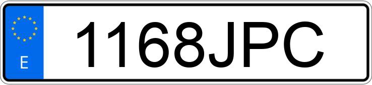 Numer rejestracyjny 1168JPC posiada RENAULT MEGANE