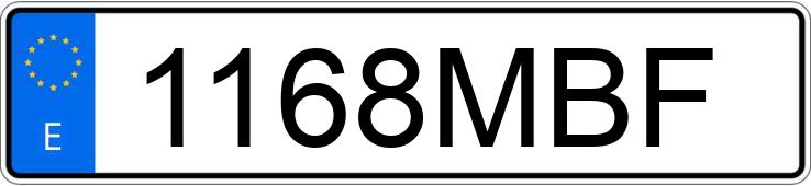 Numer rejestracyjny 1168MBF posiada AUDI A3 SPORTBACK