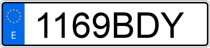 Numer rejestracyjny 1169BDY posiada HYUNDAI SONATA