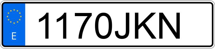 Numer rejestracyjny 1170JKN posiada JAGUAR XE Numer rejestracyjny 1170JKN posiada JAGUAR XE