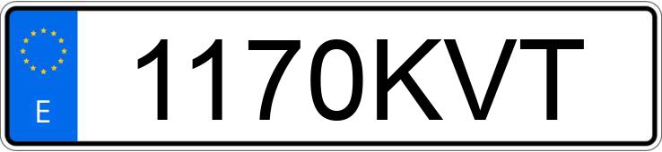 Numer rejestracyjny 1170KVT posiada HYUNDAI I30