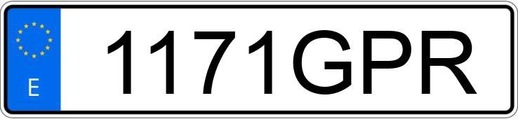 Numer rejestracyjny 1171GPR posiada RENAULT KANGOO