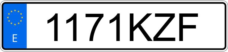 Numer rejestracyjny 1171KZF posiada FORD KA+