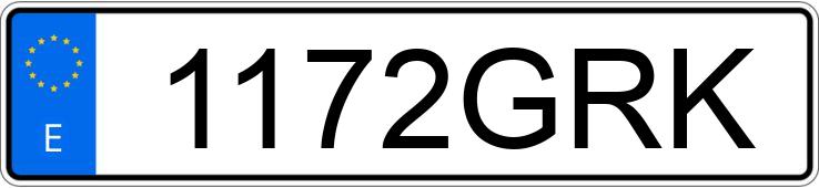 Numer rejestracyjny 1172GRK posiada CITROEN C4