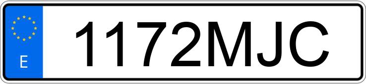 Numer rejestracyjny 1172MJC posiada MG ZS Numer rejestracyjny 1172MJC posiada MG ZS