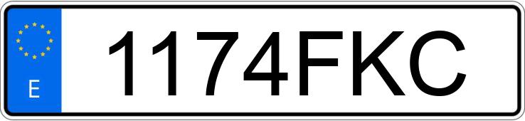 Numer rejestracyjny 1174FKC posiada BMW SERIE 3