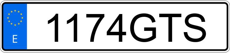 Numer rejestracyjny 1174GTS posiada RENAULT LAGUNA Numer rejestracyjny 1174GTS posiada RENAULT LAGUNA