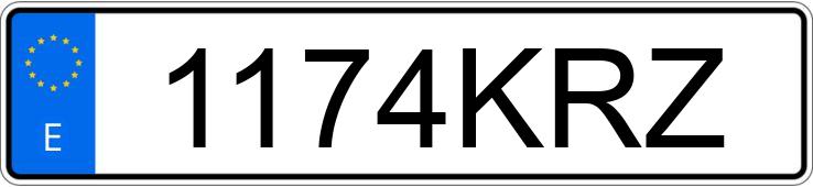 Numer rejestracyjny 1174KRZ posiada SEAT IBIZA