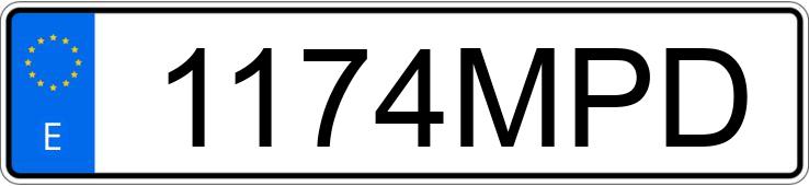 Numer rejestracyjny 1174MPD posiada MERCEDES E (214)