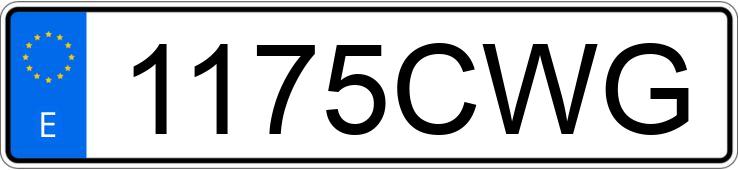 Numer rejestracyjny 1175CWG posiada PEUGEOT 307 Numer rejestracyjny 1175CWG posiada PEUGEOT 307