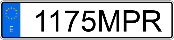 Numer rejestracyjny 1175MPR posiada TOYOTA YARIS