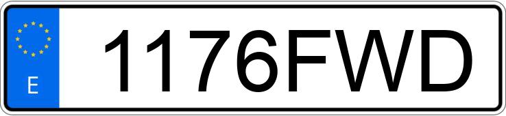 Numer rejestracyjny 1176FWD posiada BMW SERIE 1