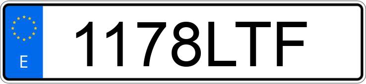 Numer rejestracyjny 1178LTF posiada KYMCO AGILITY CARRY
