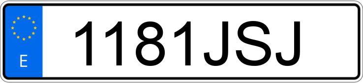 Numer rejestracyjny 1181JSJ posiada VOLKSWAGEN TIGUAN