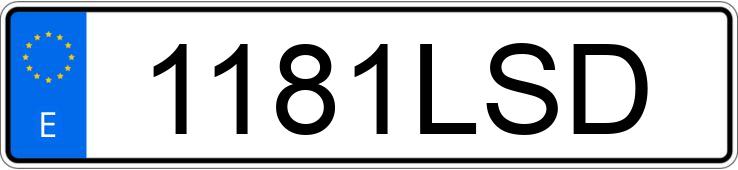 Numer rejestracyjny 1181LSD posiada BMW SERIE 3