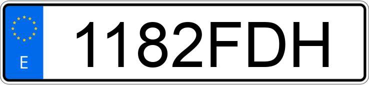 Numer rejestracyjny 1182FDH posiada VOLKSWAGEN PASSAT