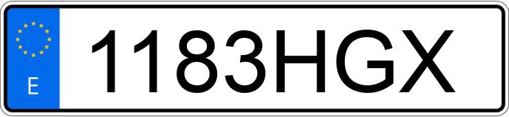 Numer rejestracyjny 1183HGX posiada SEAT LEON