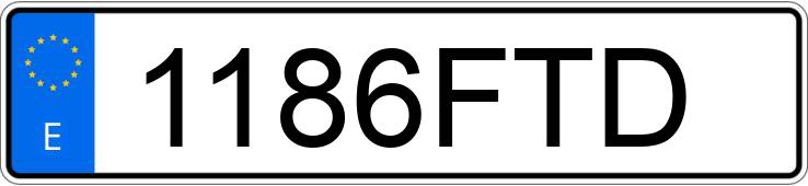 Numer rejestracyjny 1186FTD posiada TOYOTA LAND CRUISER