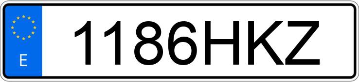 Numer rejestracyjny 1186HKZ posiada FORD S-MAX