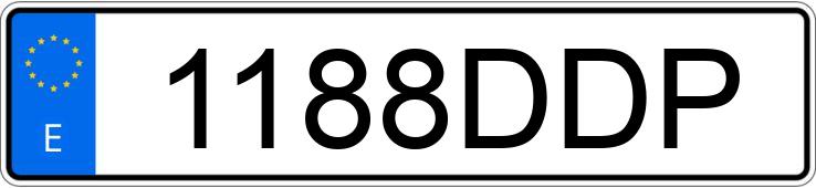 Numer rejestracyjny 1188DDP posiada PEUGEOT 307