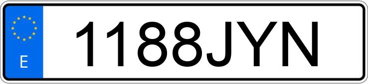 Numer rejestracyjny 1188JYN posiada TOYOTA AURIS Numer rejestracyjny 1188JYN posiada TOYOTA AURIS