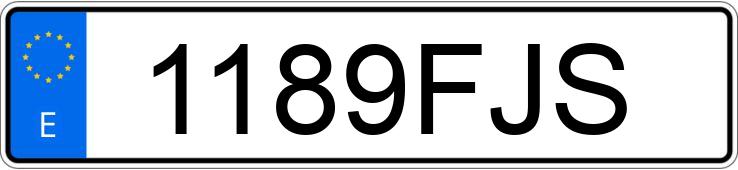 Numer rejestracyjny 1189FJS posiada FORD FIESTA