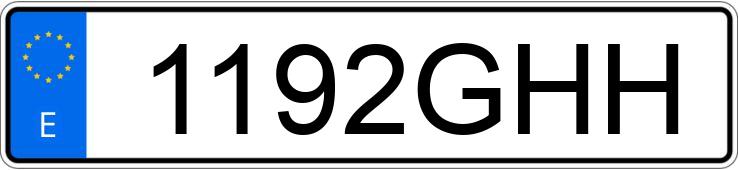 Numer rejestracyjny 1192GHH posiada MERCEDES E 320 (210)