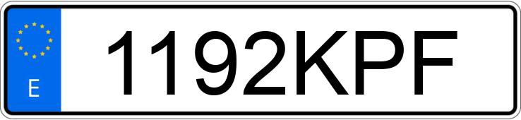 Numer rejestracyjny 1192KPF posiada SEAT LEON