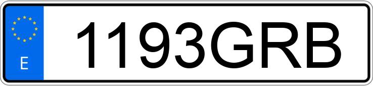 Numer rejestracyjny 1193GRB posiada SEAT IBIZA