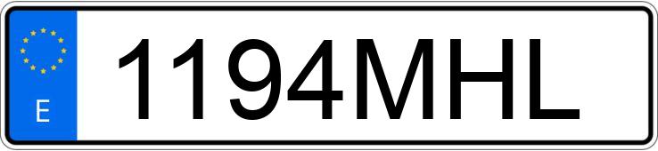 Numer rejestracyjny 1194MHL posiada SEAT IBIZA