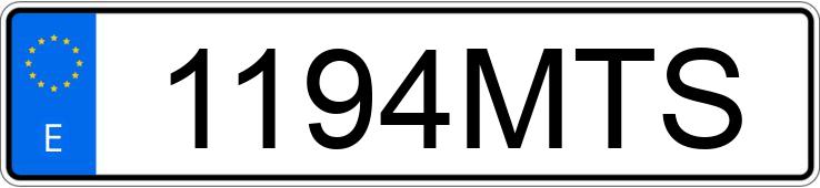 Numer rejestracyjny 1194MTS posiada NISSAN INTERSTAR