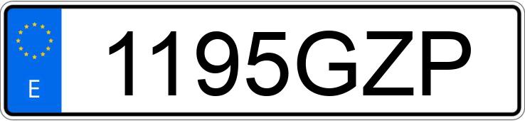 Numer rejestracyjny 1195GZP posiada BMW SERIE 7