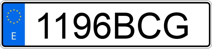 Numer rejestracyjny 1196BCG posiada NISSAN ALMERA
