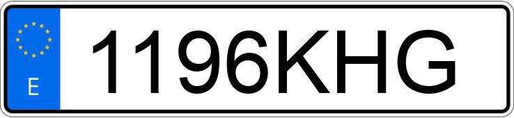 Numer rejestracyjny 1196KHG posiada PORSCHE CAYENNE