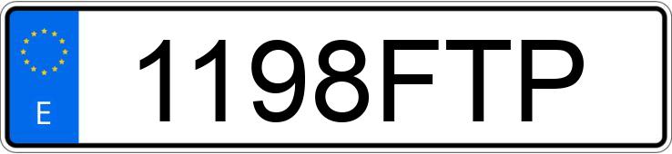 Registreringsnummeret 1198FTP har BMW SERIE 1 Registreringsnummeret 1198FTP har BMW SERIE 1