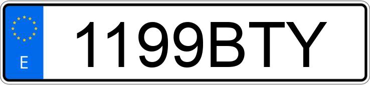 Numer rejestracyjny 1199BTY posiada VOLKSWAGEN GOLF