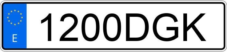 Numer rejestracyjny 1200DGK posiada RENAULT GRAND SCENIC