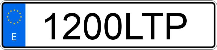 Numer rejestracyjny 1200LTP posiada SEAT LEON