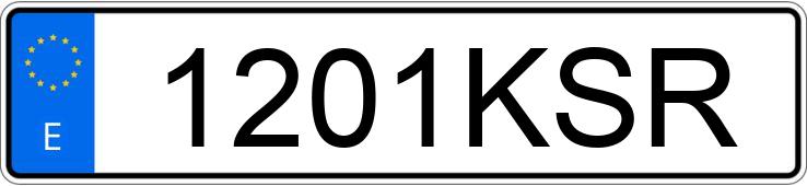 Numer rejestracyjny 1201KSR posiada KIA PICANTO