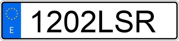 Numer rejestracyjny 1202LSR posiada BMW X1