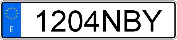 Numer rejestracyjny 1204NBY posiada RENAULT MEGANE