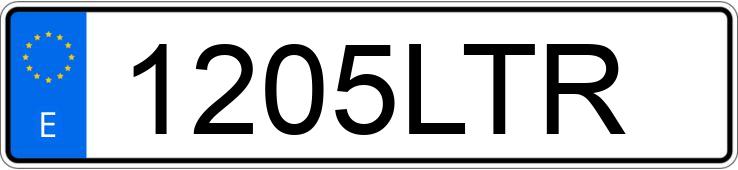 Numer rejestracyjny 1205LTR posiada IVECO EUROCARGO