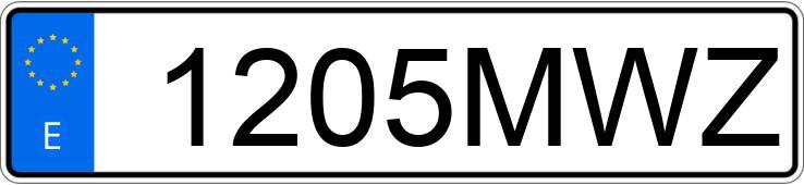 Numer rejestracyjny 1205MWZ posiada KYMCO AGILITY S