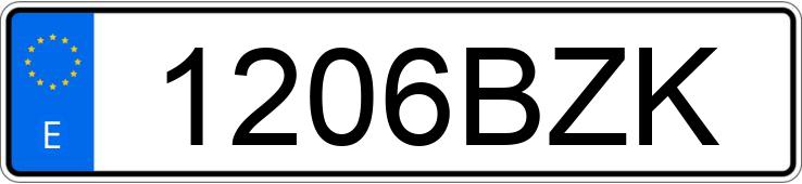 Numer rejestracyjny 1206BZK posiada BMW SERIE 3