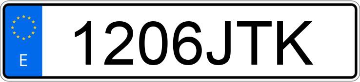 Numer rejestracyjny 1206JTK posiada OPEL CORSA