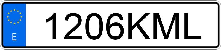 Numer rejestracyjny 1206KML posiada MAZDA MAZDA6