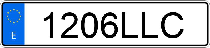El número de registro 1206LLC tiene FIAT DUCATO