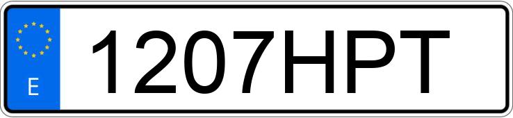 Numer rejestracyjny 1207HPT posiada MERCEDES A (176)