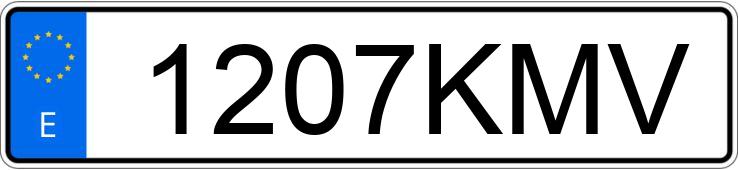 Numer rejestracyjny 1207KMV posiada MERCEDES C (204)