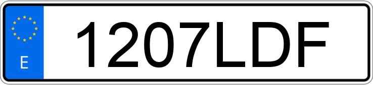 Numer rejestracyjny 1207LDF posiada Audi Q5